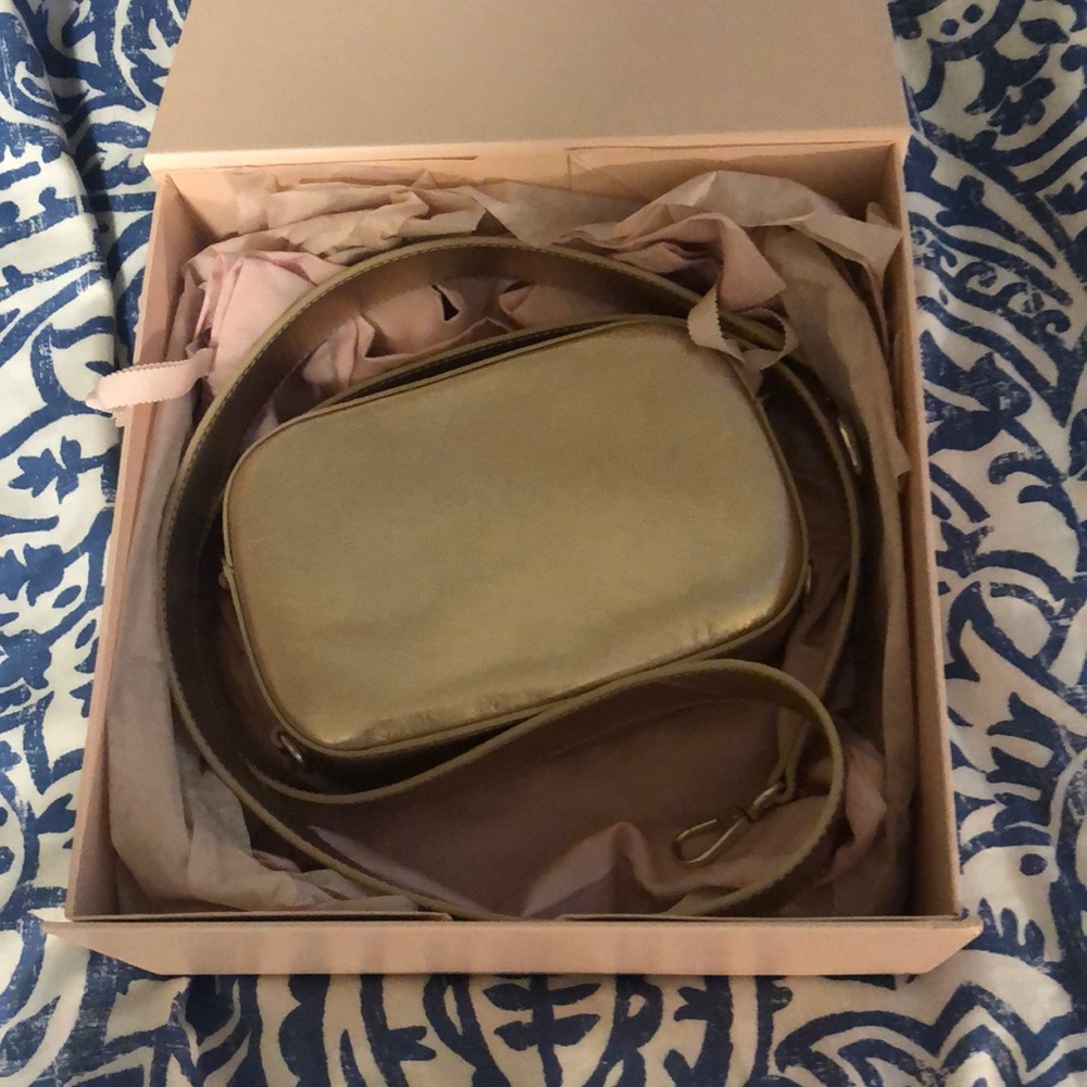 Pop and Suki Gold Camera Bag
